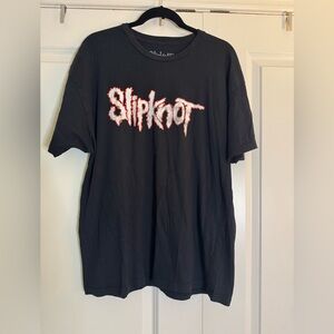 Slipknot Distressed Logo T Shirt Black Official Band Tee Mens‎ XL